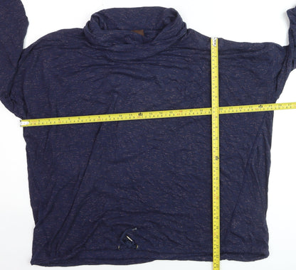 Marks and Spencer Women's Blue Long Sleeve Roll Neck Activewear Top Size 20