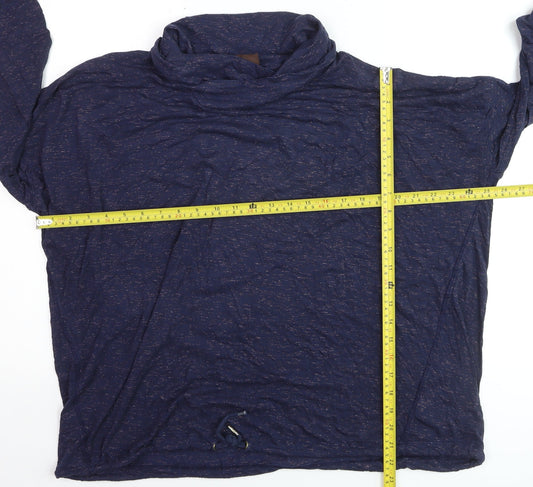 Marks and Spencer Women's Blue Long Sleeve Roll Neck Activewear Top Size 20