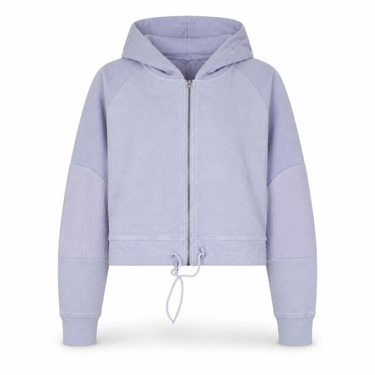 Gymshark Women Lavender Full Zip Hoodie Size L Cotton Blend Pullover