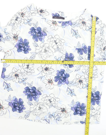 Marks and Spencer Women’s Blue Floral Tunic Blouse Size 10
