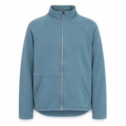 Skechers Mens Blue Full Zip Fleece Jacket Size L Lightweight Activewear