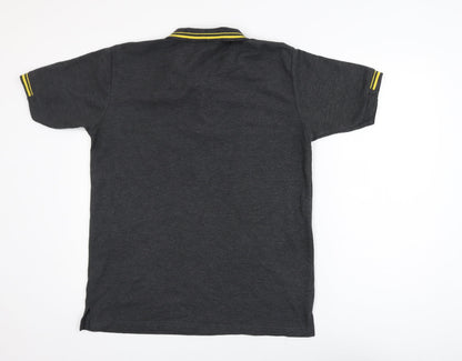 Slazenger Men's Grey Polo Shirt M Short Sleeve Sports Top