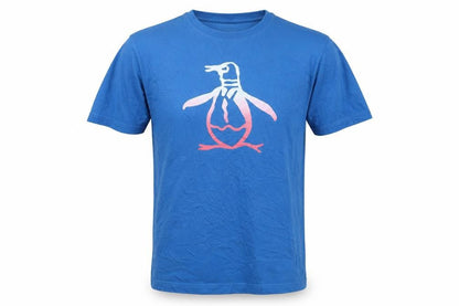 Original Penguin Blue Cotton Graphic T-Shirt Men’s M Crew Neck