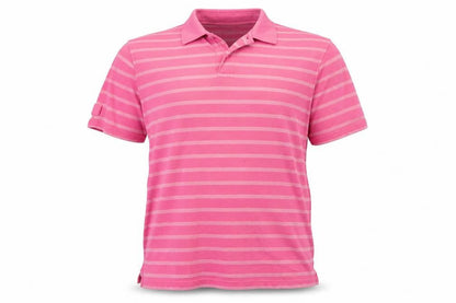 Crew Clothing Co. Men's Pink Striped Polo Shirt Size L