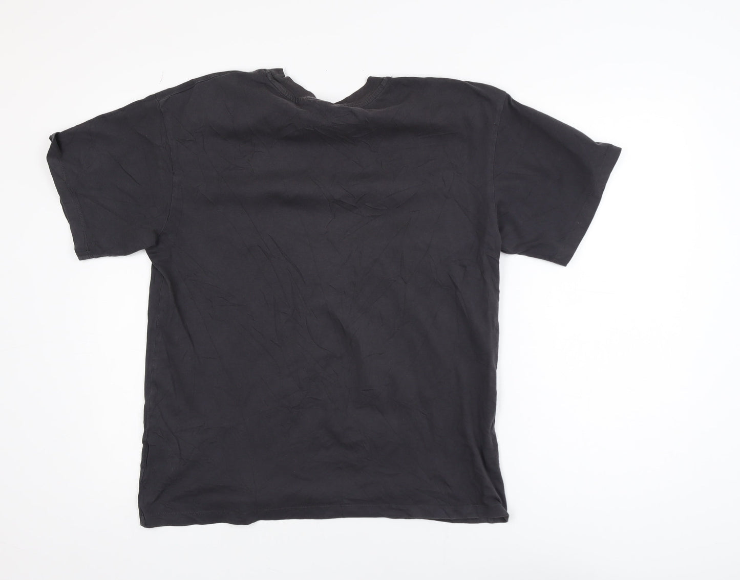 H&M Men's Black AC/DC Back In Black Cotton T-Shirt Size S
