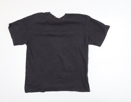 H&M Men's Black AC/DC Back In Black Cotton T-Shirt Size S