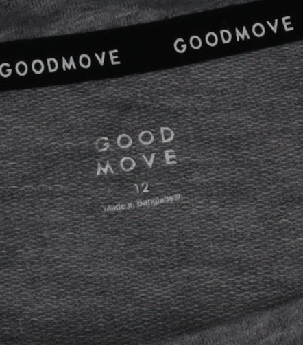 Marks and Spencer Goodmove Women’s Grey Short Sleeve T-Shirt Size 12