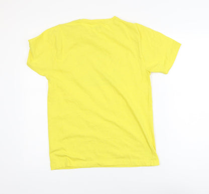 Jack & Jones Men’s Yellow Graphic Short Sleeve Crew Neck T-Shirt Size S