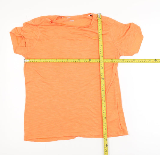 ASICS Mens Orange MotionDry Short Sleeve Running T-Shirt Size M