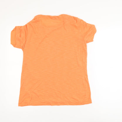 ASICS Mens Orange MotionDry Short Sleeve Running T-Shirt Size M