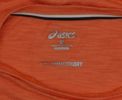 ASICS Mens Orange MotionDry Short Sleeve Running T-Shirt Size M