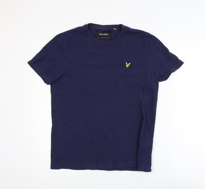 Lyle & Scott Men's Blue Cotton Crew Neck T-Shirt Size M