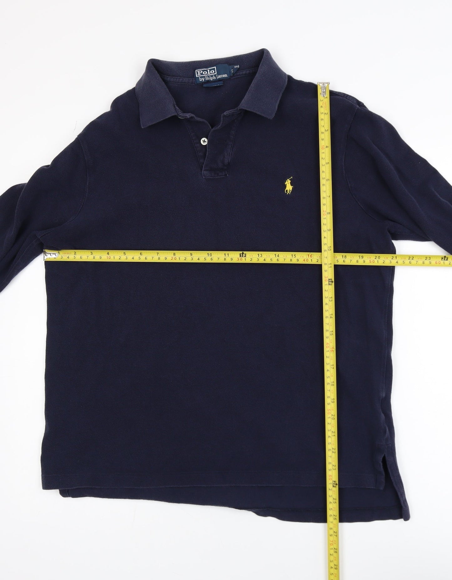 Polo Ralph Lauren Men's Blue Long Sleeve Polo Shirt XL Custom Fit