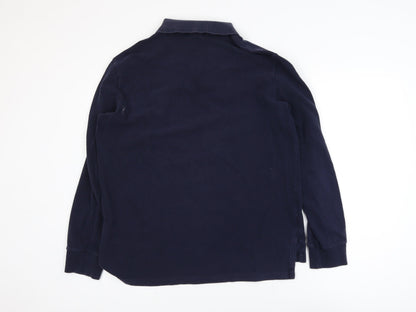 Polo Ralph Lauren Men's Blue Long Sleeve Polo Shirt XL Custom Fit