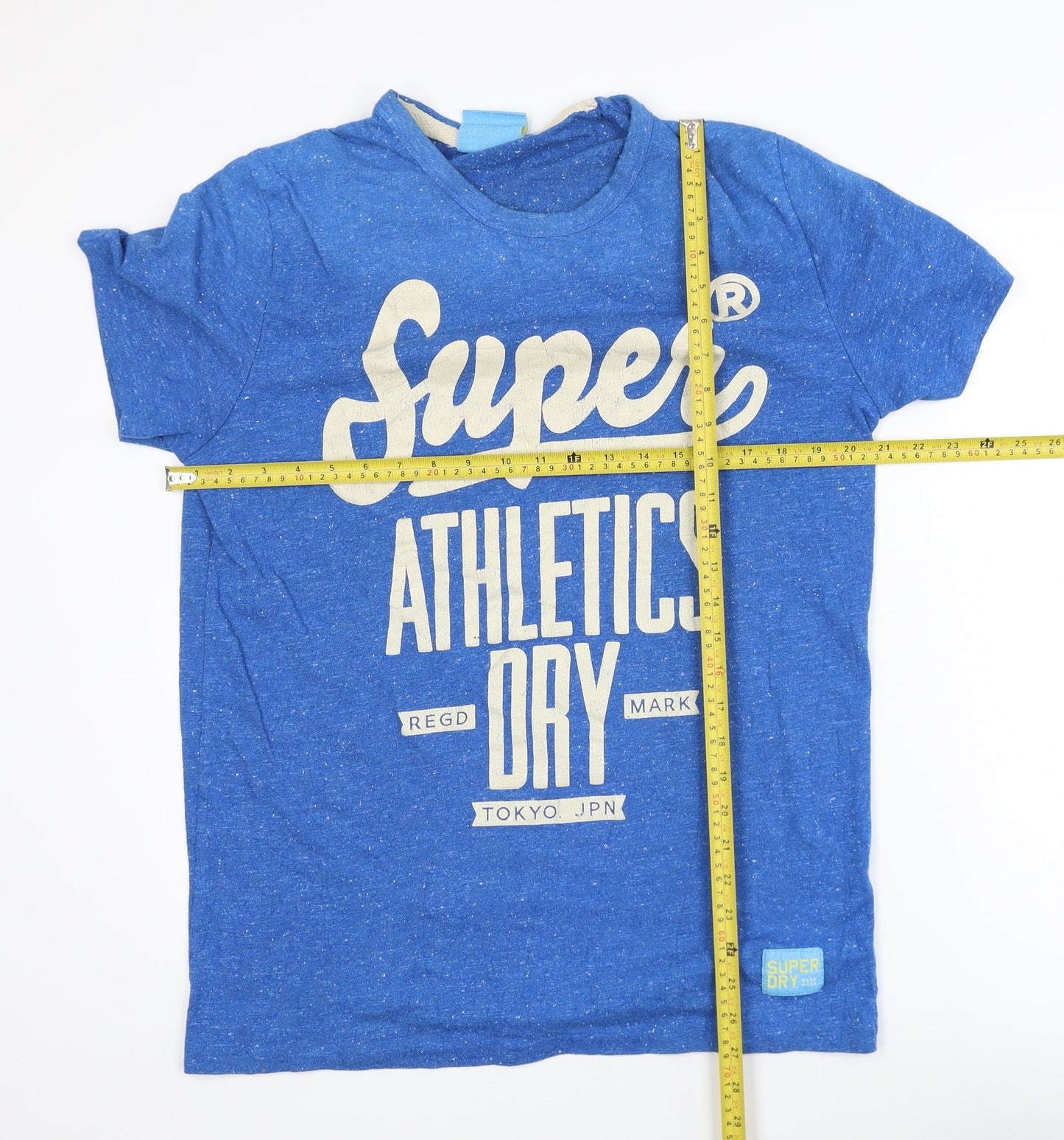 Superdry Men's Blue XL Athletic Graphic Crew Neck T-Shirt