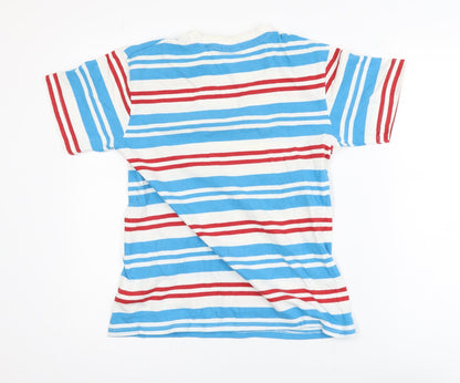 Lee Cooper Boys Multicoloured Striped Cotton Blend T-Shirt 13 Years