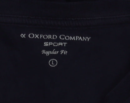 Oxford Company Men's Blue Graphic Regular Fit T-Shirt L