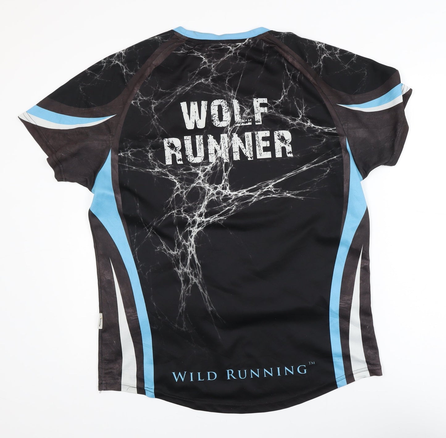 Wolf Run Men's Black Athletic T-Shirt L Sports Quick Dry