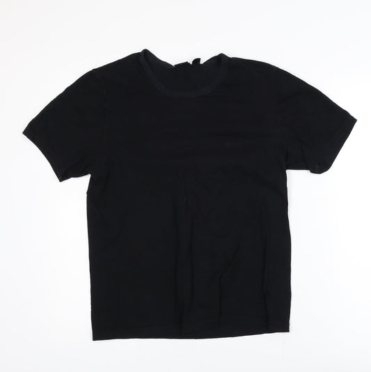 Hugo Boss Men's Black Cotton Jersey Short Sleeve Regular Fit T-Shirt M