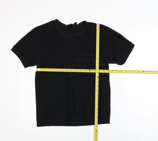 Hugo Boss Men's Black Cotton Jersey Short Sleeve Regular Fit T-Shirt M