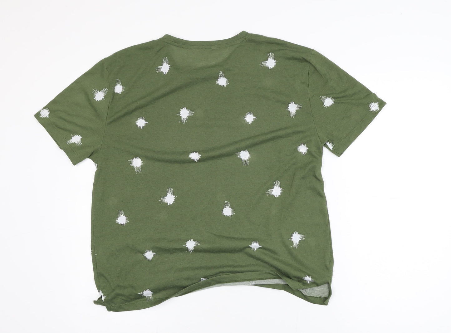 Marks and Spencer Womens Green Polka Dot T-Shirt Size 12