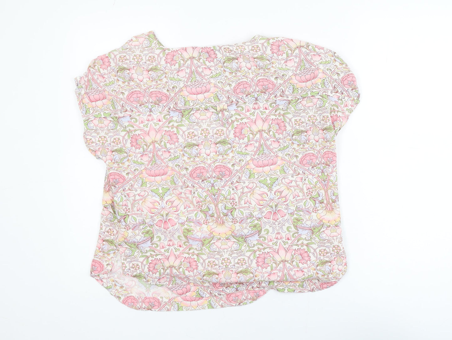 Next Morris & Co Womens Multicoloured Floral Viscose Tunic Blouse UK 10
