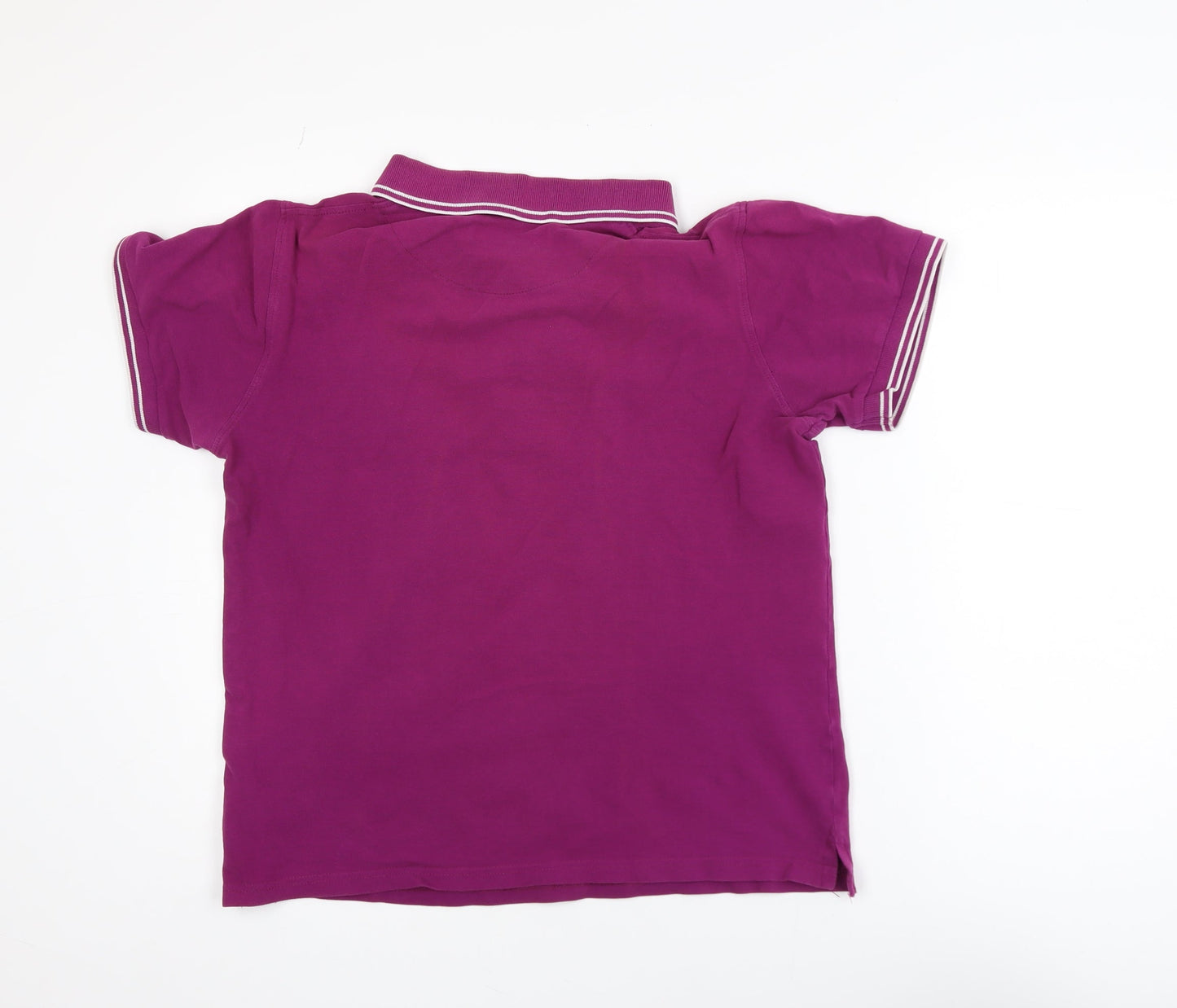 Lyle & Scott Men's Purple Cotton Polo Shirt Size M