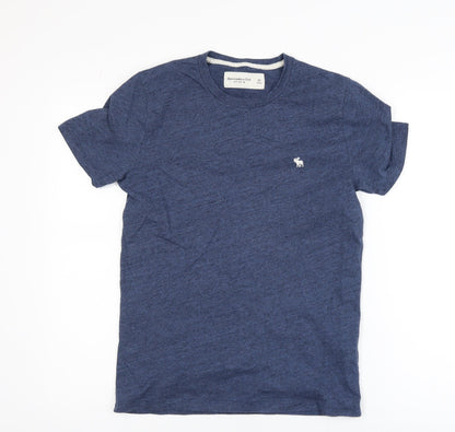 Abercrombie & Fitch Mens Blue XS Crew Neck Soft Jersey T-Shirt