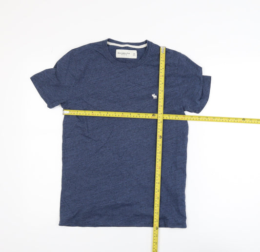 Abercrombie & Fitch Mens Blue XS Crew Neck Soft Jersey T-Shirt