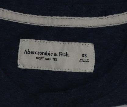 Abercrombie & Fitch Mens Blue XS Crew Neck Soft Jersey T-Shirt