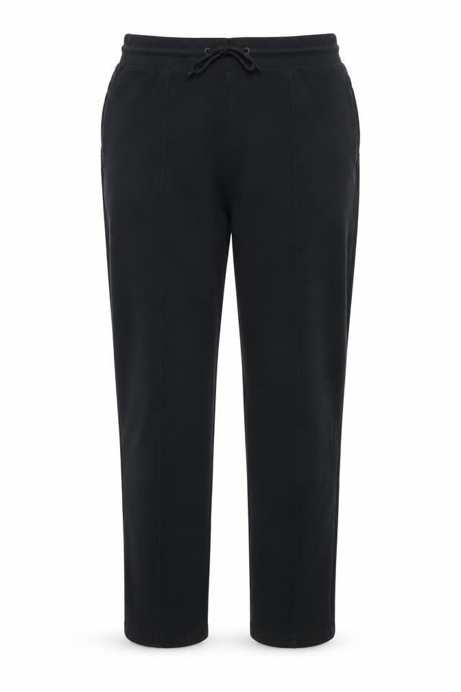 Marks and Spencer Women’s Black Cotton Blend Tall Pull-On Trousers Size 14