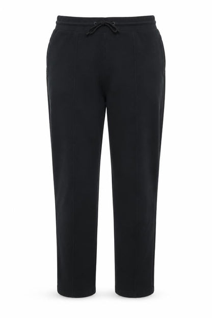 Marks and Spencer Women’s Black Cotton Blend Tall Pull-On Trousers Size 14
