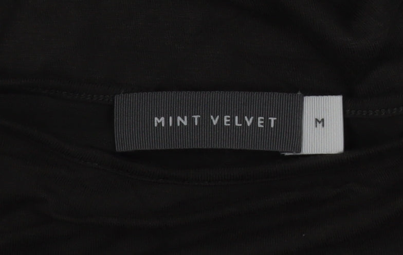 Mint Velvet Women's Black Sequin Lightning T-Shirt Size M