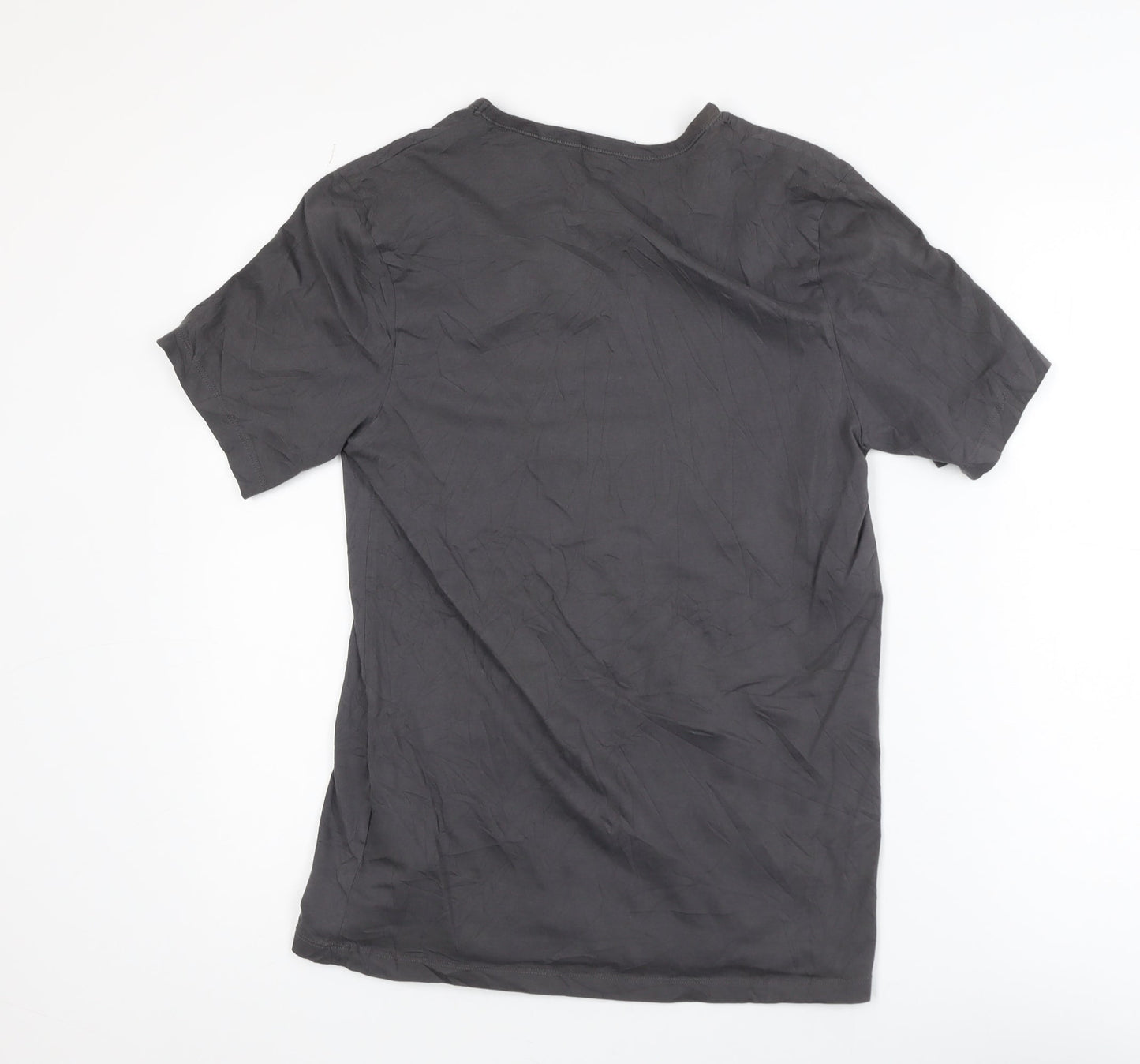 Hugo Boss Men's Grey Crew Neck Cotton Short Sleeve T-Shirt M