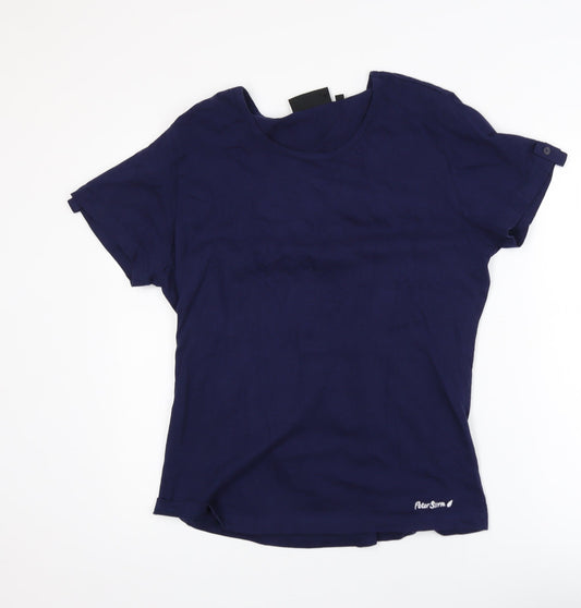 Peter Storm Unisex Blue Cotton Crew Neck Short Sleeve T-Shirt XL