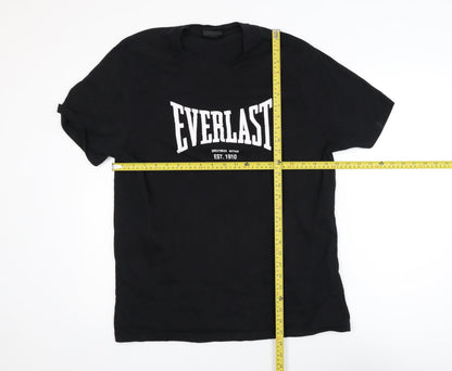 Everlast Men's Black XL Sports Graphic T-Shirt Crew Neck Cotton