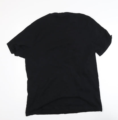 Everlast Men's Black XL Sports Graphic T-Shirt Crew Neck Cotton