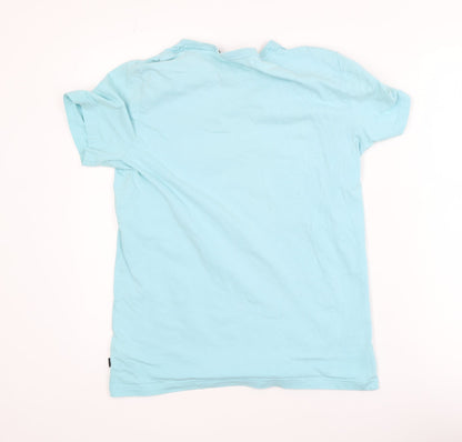 Puma Teens Blue XL Crew Neck Cotton Jersey T-Shirt