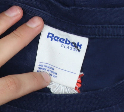 Reebok Classic Men’s Blue Short Sleeve Crew Neck T-Shirt M