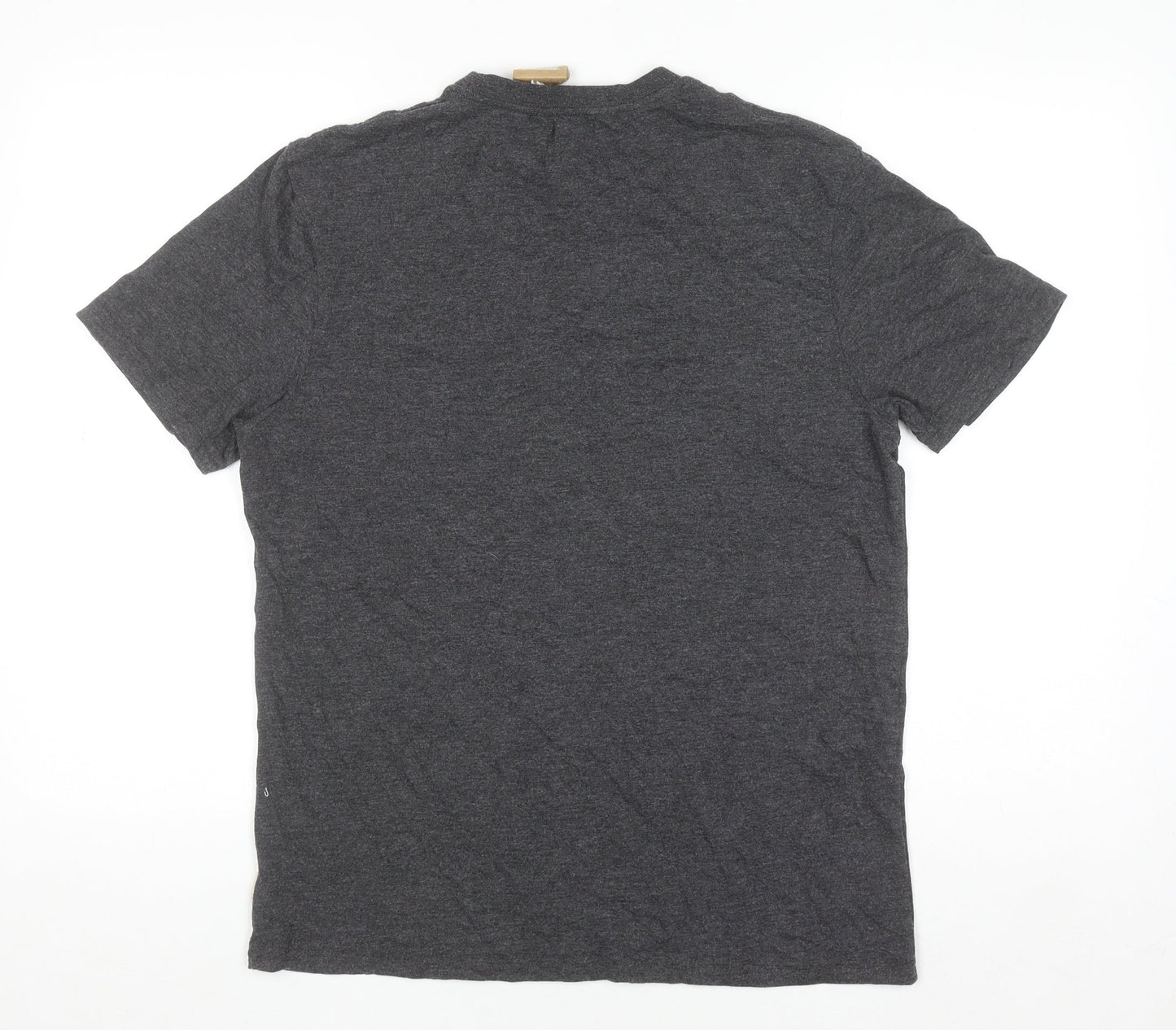 Saltrock Men’s Grey Crew Neck Short Sleeve T-Shirt Size S Regular Fit