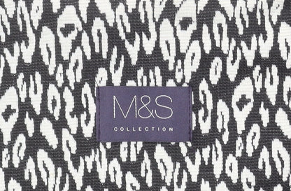 Marks and Spencer Women Black Animal Print Blazer Jacket Size 12