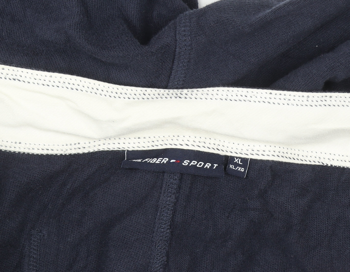 Tommy Hilfiger Men’s Blue XL Sport Capri Trousers with Logo and Stripe Detail