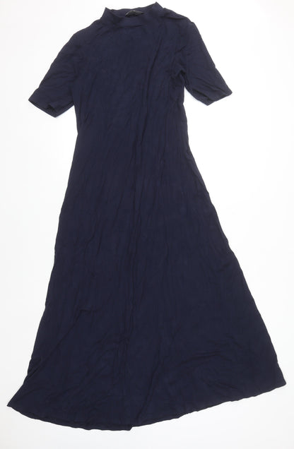 Marks and Spencer Women Blue A-Line Long Jersey Dress Size 12