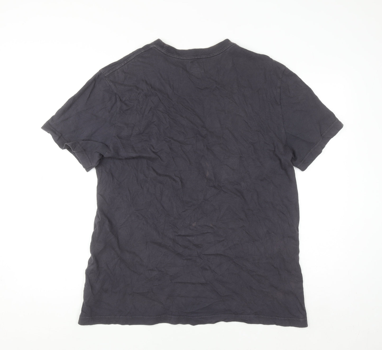 Roots Womens Black Cotton Short Sleeve T-Shirt M