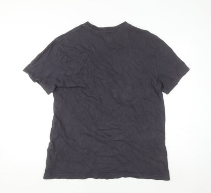 Roots Womens Black Cotton Short Sleeve T-Shirt M