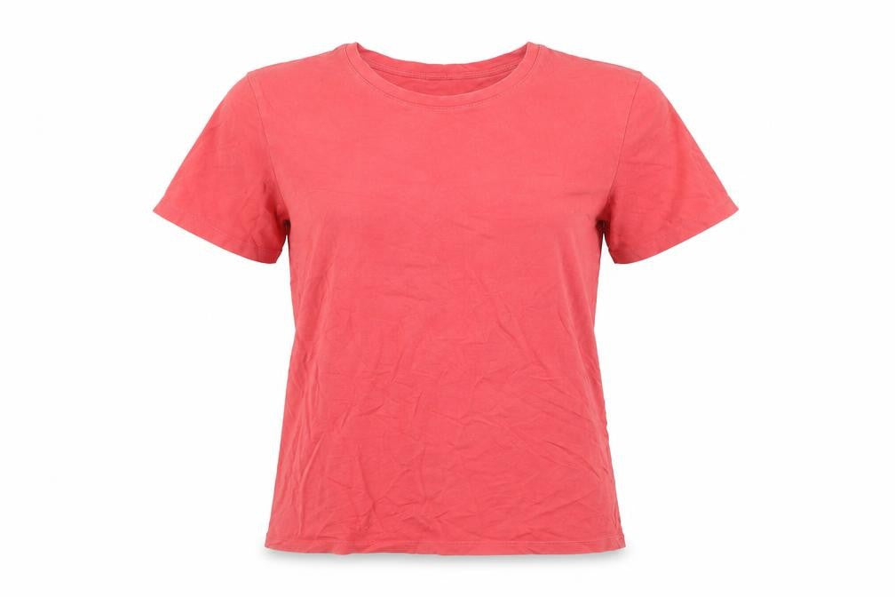 Uniqlo Womens Pink Cotton Short Sleeve Crew Neck T-Shirt Size S