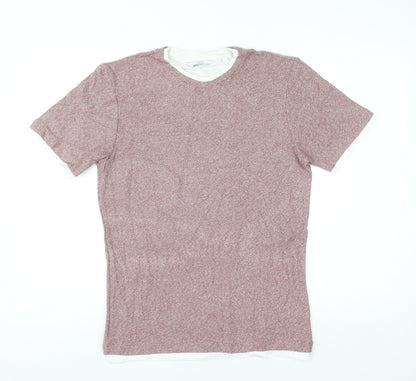 Next Women’s Red Knit Short Sleeve Regular Fit T-Shirt Size S