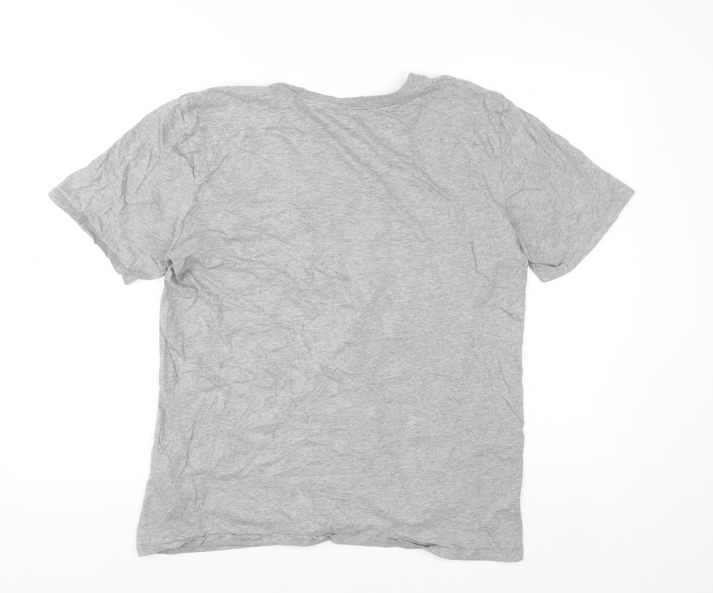 Nike Men's Grey Athletic Fit Short Sleeve Graphic T-Shirt Size M