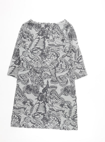 Marks and Spencer Per Una Grey Butterfly Shift Dress Women’s Size 12