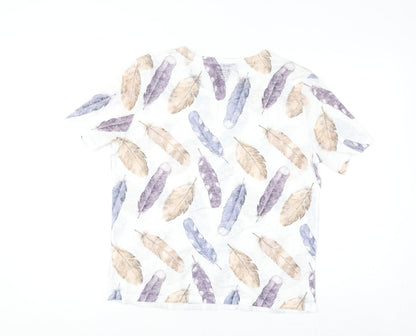 Paramour Women's Multicoloured Feather Print T-Shirt M